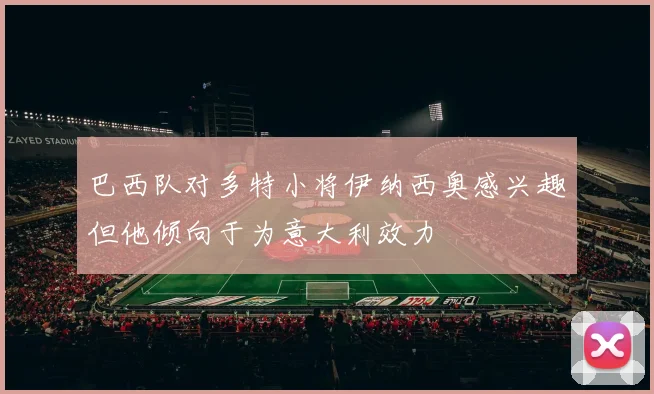 巴西队对多特小将伊纳西奥感兴趣但他倾向于为意大利效力